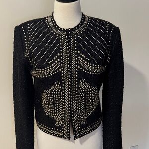 Alberto Makali Black Studded Women's Blazer
